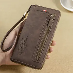 Multi-card men's zipper wallet Long large-capacity multi-function change purse