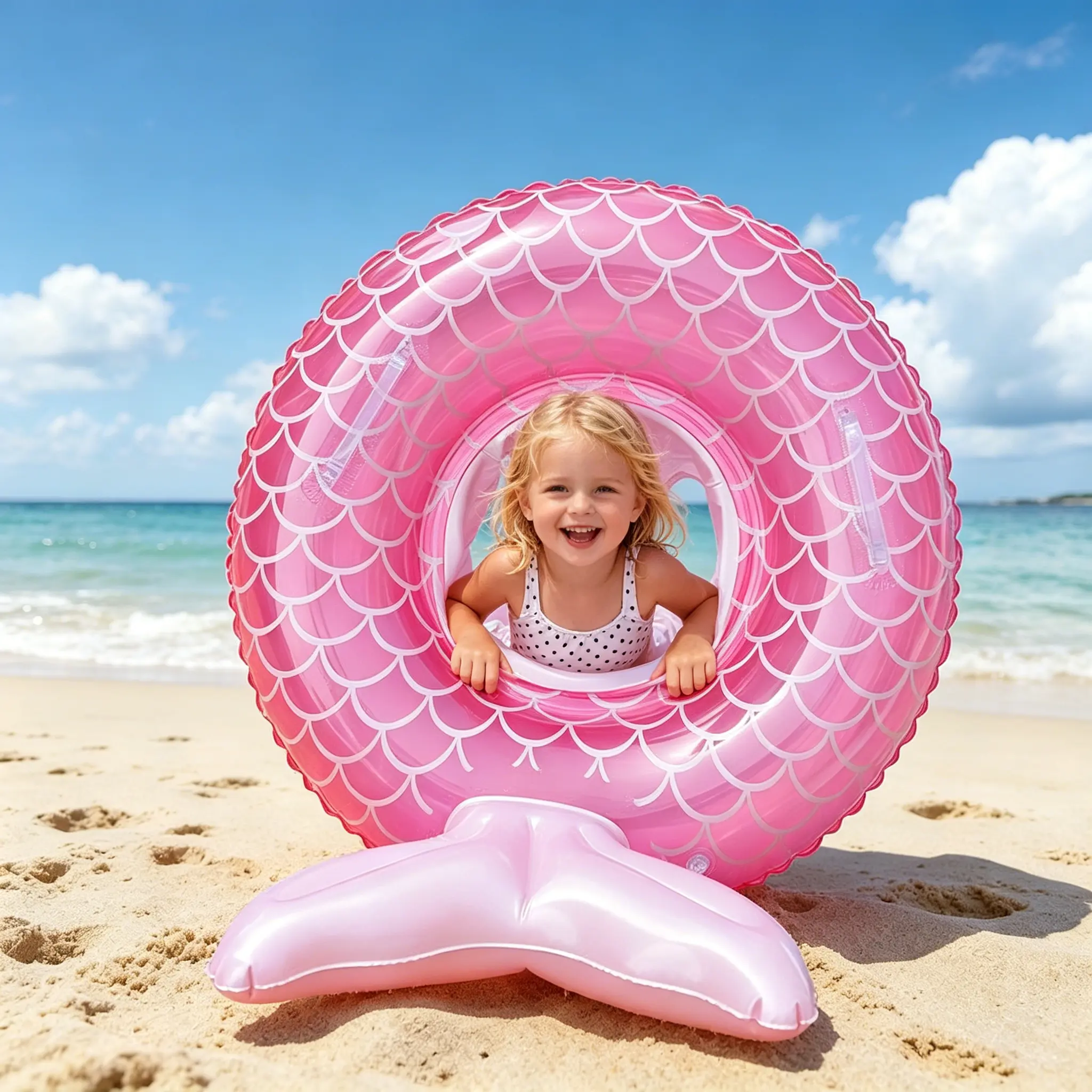 Baby Swimming Float with Seat & Handle, Inflatable Infant Swim Ring, Cute Pool Floaties for Toddlers 8-48 Months (Under 44lb), Water Raft Lounge Toys for Summer Pool Party, Portable Pool Floater, Pool Float Chair