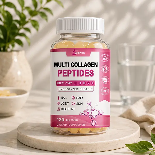 Multi Collagen Peptides for Women 2000mg, Hydrolyzed Collagen Types I, II, III, V & X with Hyaluronic Acid, Biotin & Vitamin C, Supports Healthy Skin, Hair, Nails, Bones & Joints, 120 Capsules