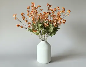 Faux Dogwood Flower - Peach (10 Stems)