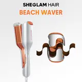 SHEGLAM HAIR Beach Babe Hair Waver | Waver Curling Iron | 50 Million Ions | 10 Min Quick Wave | Less Damage | Smart Timer Adjustable Temps | Easy To Use#curling iron #automatic curling iron #hair curler