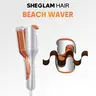 SHEGLAM HAIR Beach Babe Hair Waver | Waver Curling Iron | 50 Million Ions | 10 Min Quick Wave | Less Damage | Smart Timer Adjustable Temps | Easy To Use#curling iron #automatic curling iron #hair curler
