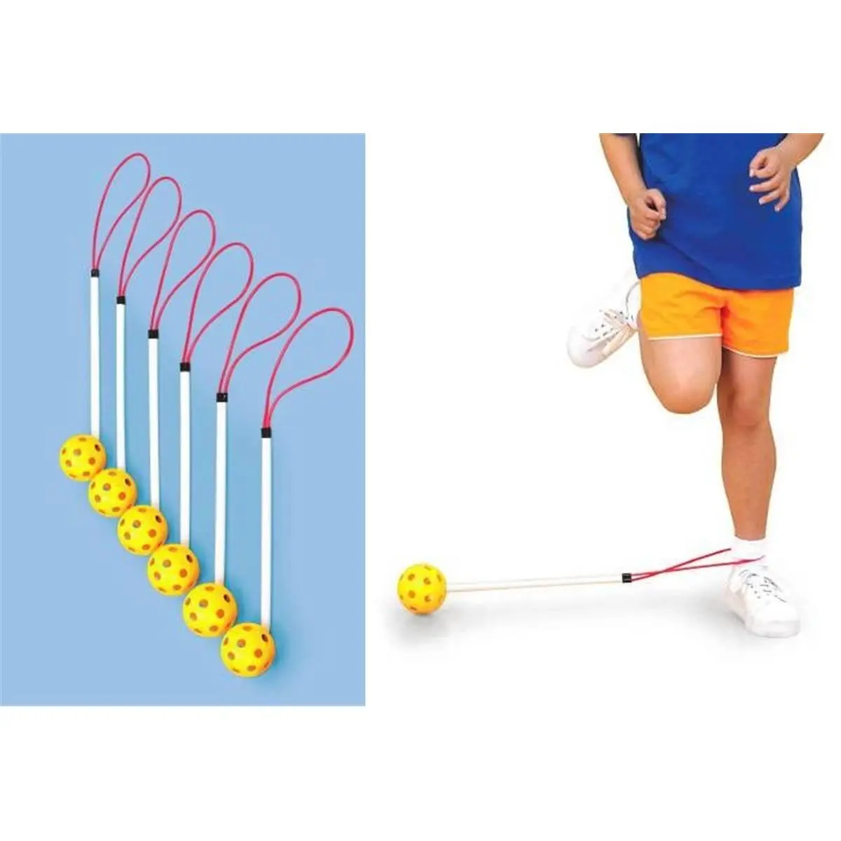 212 MAIN Ankle Twirl Jump Ball - Set of 6, Fitness Equipment for Coordination Training, Single Jump Workouts
