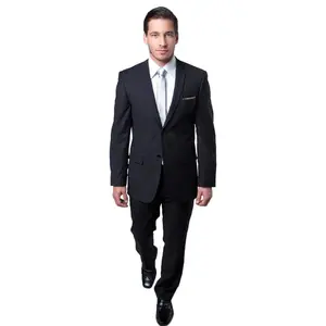 Essential Elegance Collection: Men's Two-Piece Suit Slim Fit with Notch Lapel In Charcoal - Slim Fit