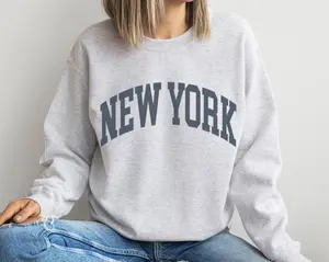 New York Sweatshirt, Faded Vintage Aesthetic, New York Crewneck, trendy state sweatshirt, NYC Crewneck, Gift for her, Gift for him, New York Shirt, Game Day Sweatshirt