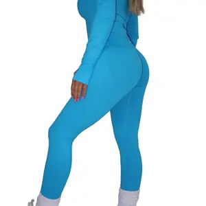 Flex Leggings - Maui Blue
