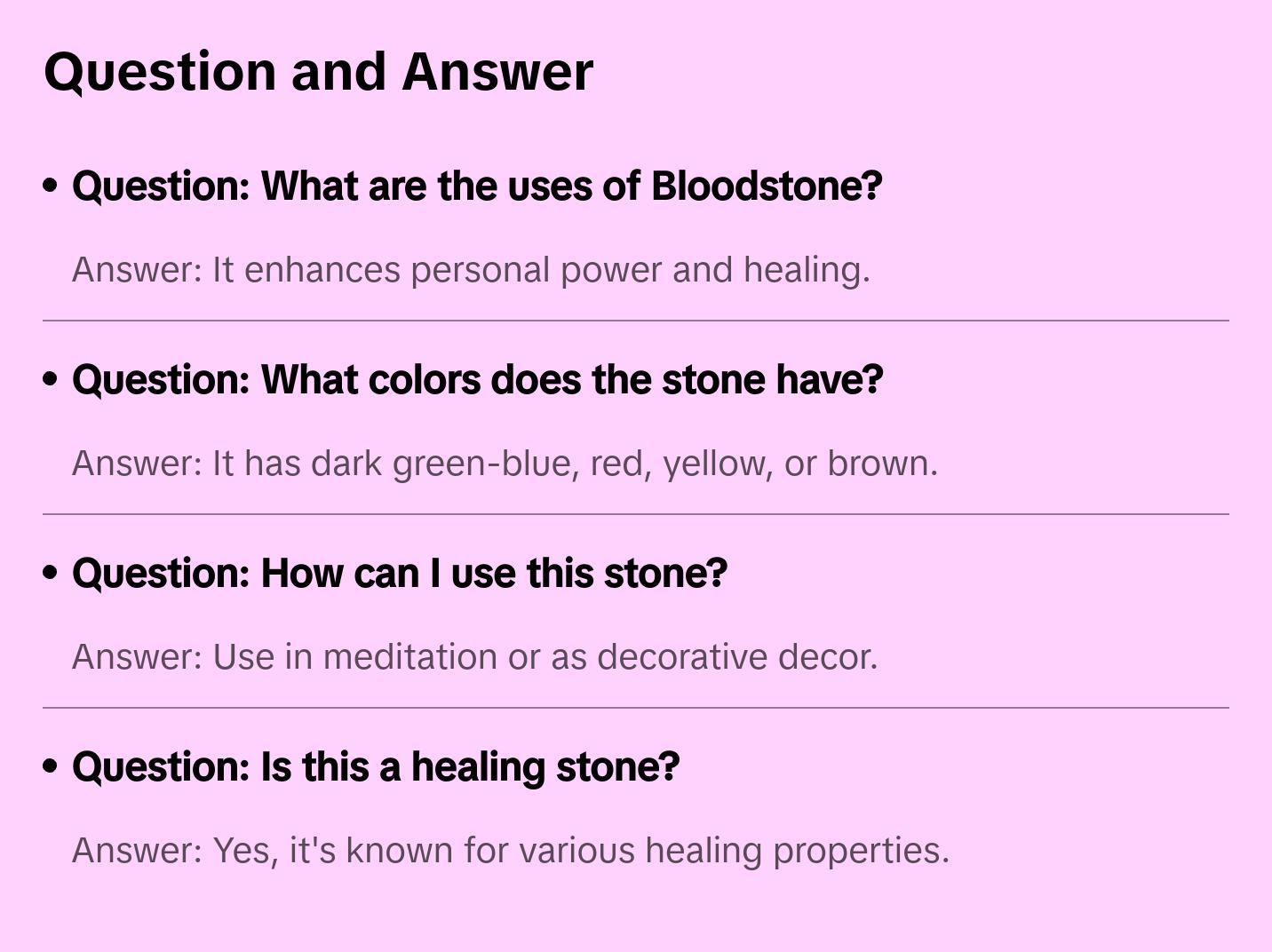 Bloodstone Crystal Tumble