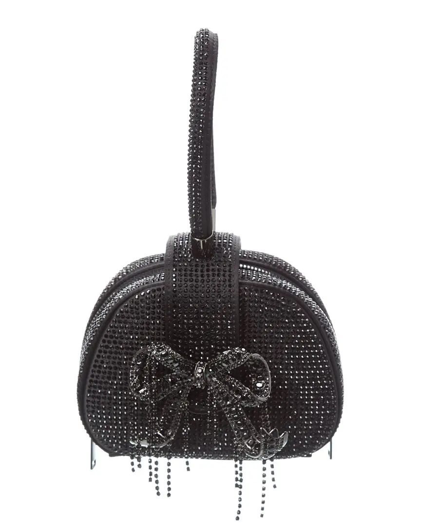 Self-Portrait Rhinestone Top Handle Micro Bag