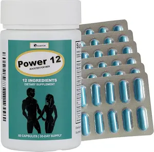 Power 12 Men's Daily Wellness Formula – Premium Herbal Blend with Horny Goat Weed, Tribulus & Maca Root – Energy, Vitality & Active Lifestyle Support – 3rd Party Lab Tested