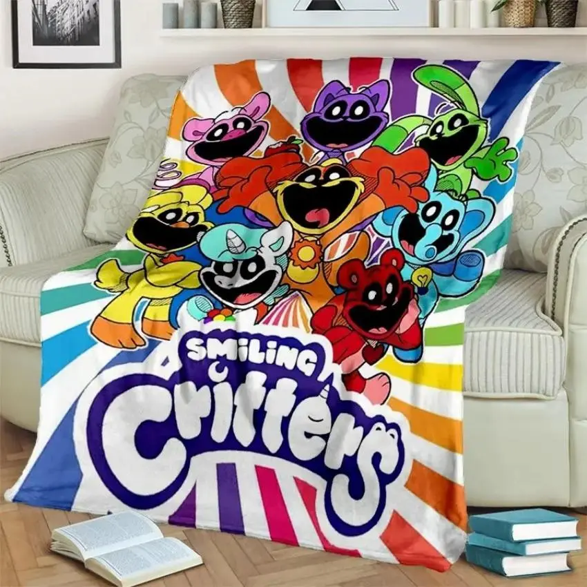 CatNap Smiling Critters Poppy Playtime Flannel Blanket, Soft Throw