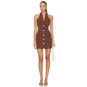 ALL THE WAYS Indiana Mini Dress in Brown