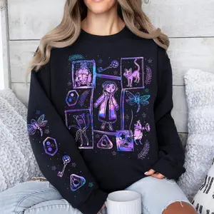Coraline Three Ghost finding Tunnel Sweatshirt Hoodie, Coraline Fantasy Movies Shirt, Horror Character Shirt, Coraline Doll Shirt