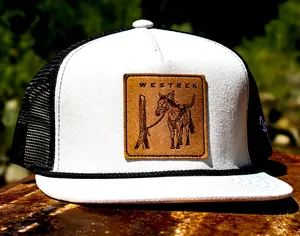 Western Hunting Trucker Hat – “The Buster” Stone Grey | Cowboy Ranch Hat | Westrek