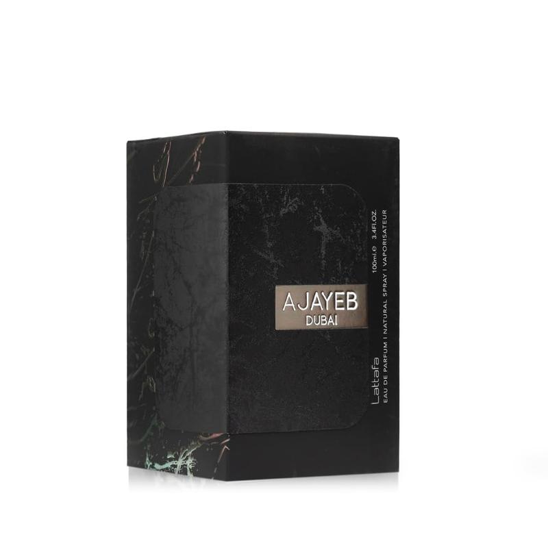 Lattafa Ajayeb Dubai Eau de Parfum Spray for Men, 3.4 Ounce