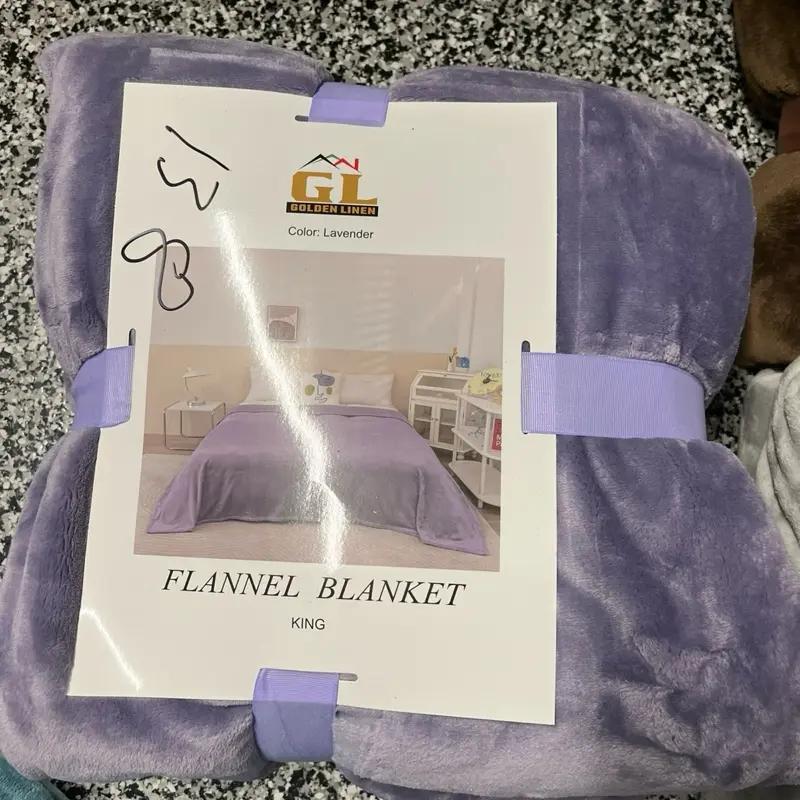 Blanket king size lavender color