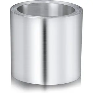 4'' x 50' Aluminum Roll Flashing for Roof and Garden, Prevents Roofing Stains, Roof Strip for Moss and  Prevention (1 Roll)
