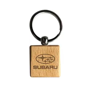 Subaru European Beechwood Keytag - Genuine Official Keychain