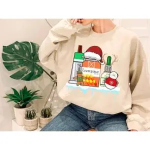 Christmas Pharmacy Sweatshirt, Pharmacy Technician, Pharmacist Gift, Christmas Party, Christmas Sweater, Pharmacy Graduation, Pharmacy Tech Shirt Xmas Pharmacy Gift, ICU Nurse CRNA Shirt, Christmas Nurse Shirt, Propofol RN Pharmacist Pharmacy Tech Shirt
