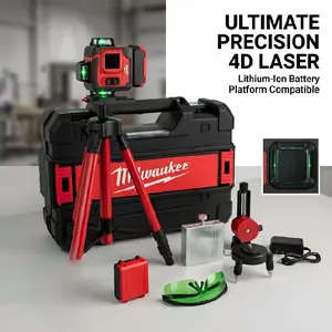 Milwaukee 16 Line 4D Laser Level – ±0.1mm/10m Precision for Tiling and Framing