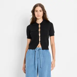 Women's Cutout Pullover Sweater - Future Collective