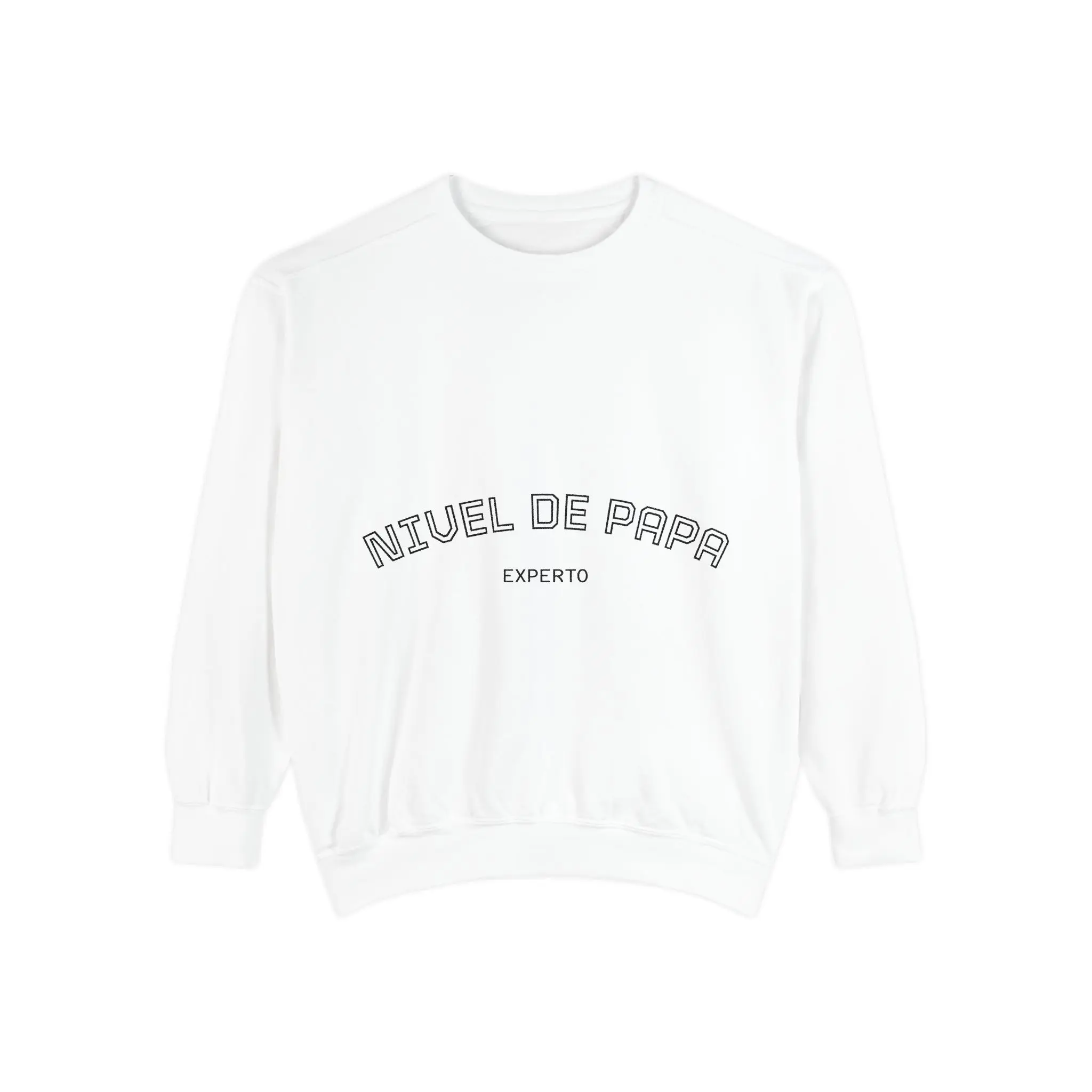 Nivel de Papa sweatshirt | Spanish phrase embroidered crewneck