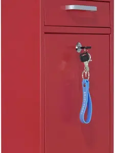 VORVIL Locking Mailbox Wall Mount - Galvanized Steel Mailbox with Keys for Outdoor - Secure Modern Design Large Drop Box for House & Office