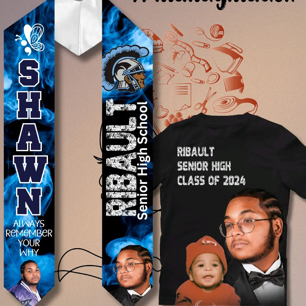 Custom Graduation Stole