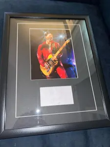 Prince Hand Signed Autographed Framed 18x14 Photo Display w/ COA
