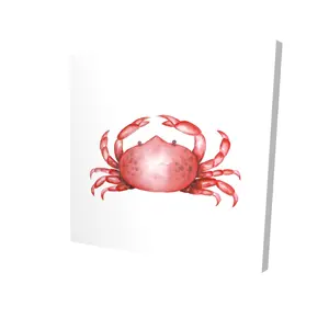 Begin Home Decor 2080-2424-AN478 24 x 24 in. Crab Kitchen Canvas Art - Marine Decor for Home