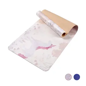 Yoga Mat, Exercise Yoga Mat Print with Non-Slip Design, Professional TPE Exericise Mat, 72" x 24" Multi-Purpose Workout Mat for Women, Pilates Fitness and Floor Exercises