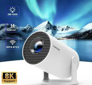 HY300 Pro Smart Projector 1080P WiFi Bluetooth Portable Home Theater 8K Support 290 ANSI Lumens 14 Android 8K Playback