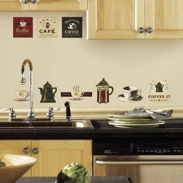 Coffee House Peel And Stick Wall Decals