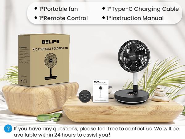 Belife X10 Portable Fan, Cordless Oscillating Fan with Remote, Foldable Adjustable Height Fan with LED Light & Timer, USB Rechargeable 7200mAh Battery Operated Camping Fan for Travel Home Sleeping Belife X10 Portable Fan, Cordless Oscillating Fan with Remote, Foldable Adjustable Height Fan with LED Light & Timer, USB Rechargeable 7200mAh Battery Operated Camping Fan for Travel Home Sleeping