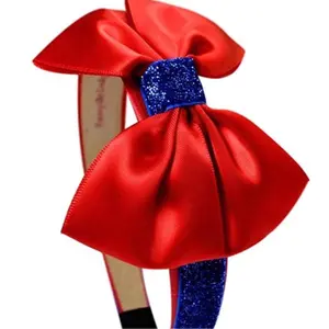 Handmade Snow White Inspired Satin Bow Arch Classic Costume Headband