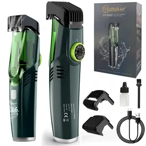 [TikTokShopStockUp]Vaccum trimmer Waterproof Shaver with 20 Precision Length Comb for Men FathersDay Gift Self Haircut System Adjustable Clipper