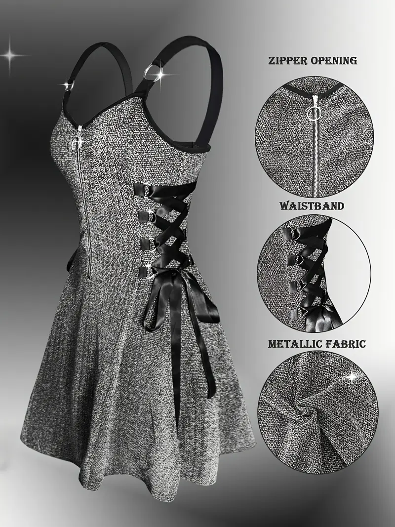 silver glitter dress - TikTok Shop