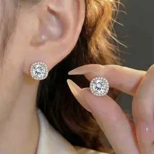 Soocosisx Zircon-Embedded Starry Sky Luxury DDES0060  Women's Premium Earring Set 14K Gold-Plated