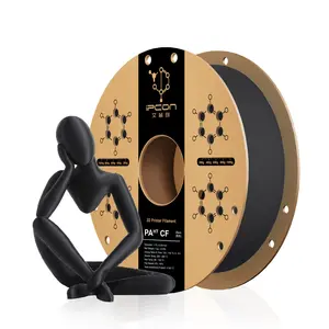 iPCON PAᴴᵀ CF 3D Printing Filament, 1.75mm Carbon Fiber Reinforced PAᴴᵀ 3D Printer Filament, Ultra-Low Warpage & Improved Moisture Resistance PAᴴᵀ CF Filament, Excellent Interlayer Adhesion, Rigid & Heat Resistant PAᴴᵀ CF Filament For Lightweight Needs
