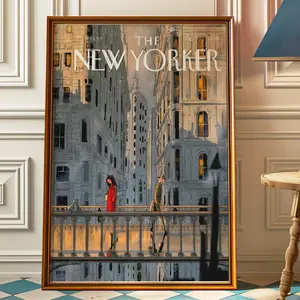[SALE OFF UP TO 30%] The New Yorker Magazine Cover Print November 12 2018 Issue | Trendy Retro Wall Art Poster for Vintage Dorm & Apartment Above Bed Decor