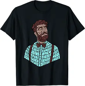Hipster Carpenter Beard Moustache LumberJack T-Shirt - Ajitasirba Shop 94B09HP1PF8M