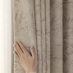 Jacquard Curtain, 1 Count Modern Simple Window Curtain, Light Resistant Heavy Curtain for Living Room Bedroom Hotel Dining Room, Home Decor, Home Decoration Curtain