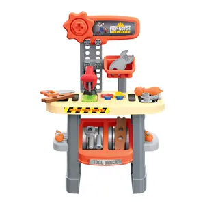 Top-Notch Kid's Tool Bench Playset 32-Piece Realistic Tools Accessories Sturdy Design for Creative Role-Play Fun