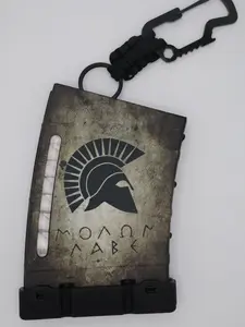 TeeMags Spartan Golf Tee Magazine 3-1/4" with 18 Premium Wood Tees & ParSkins Vinyl Wrap Made in USA