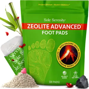 Sole Serenity Zeolite Detox Deep Cleansing Foot Patches for Sleep with Ginger Root Wormwood Foot Detox Cleanse