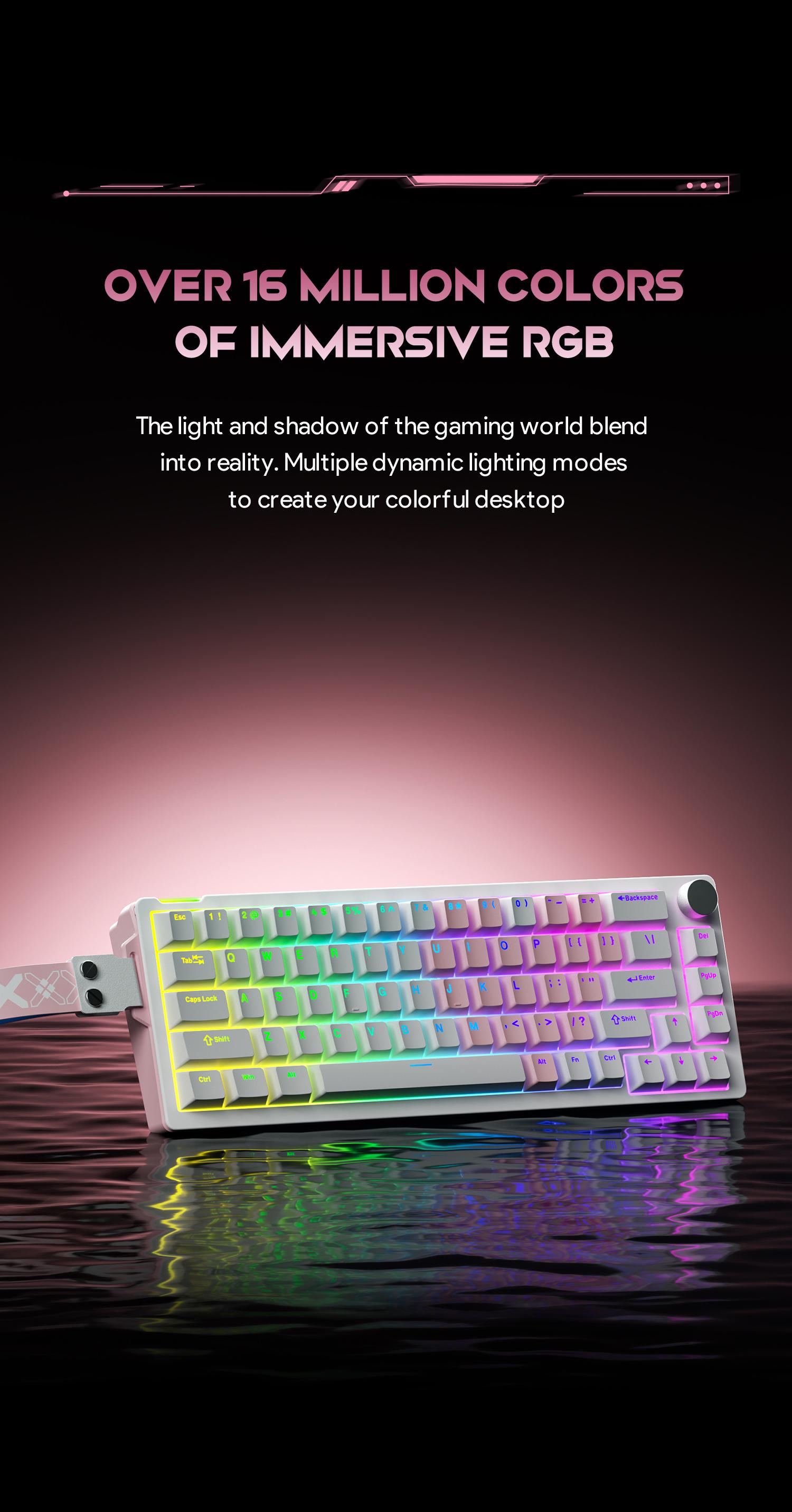 FURYCUBE V68 Creamy Mechanical Keyboard With Knob,An Extra Set of Keycaps Included,RGB Backlit,Compact 68 Keys 65% Layout,Hot-Swappable Switch,Type-C Wired,for Gaming Office Work,Ergonomic Design,Windows Laptop PC Mac,Gift FURYCUBE V68 Creamy Mechanical Keyboard With Knob,An Extra Set of Keycaps Included,RGB Backlit,Compact 68 Keys 65% Layout,Hot-Swappable Switch,Type-C Wired,for Gaming Office Work,Ergonomic Design,Windows Laptop PC Mac,Gift
