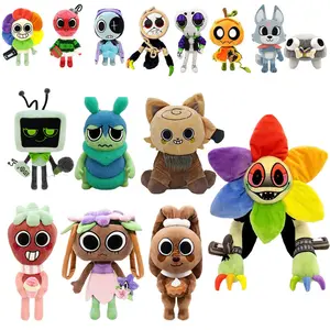 Dandy's World Plush Toys Full Set, 14 Styles Cartoon Game Character Stuffed Dolls, Cute Horror Game Peripheral Plushies, Soft PP Cotton Stuffed Animal, Kids Fans Birthday Christmas Gifts, Home Decor Collectible Toy