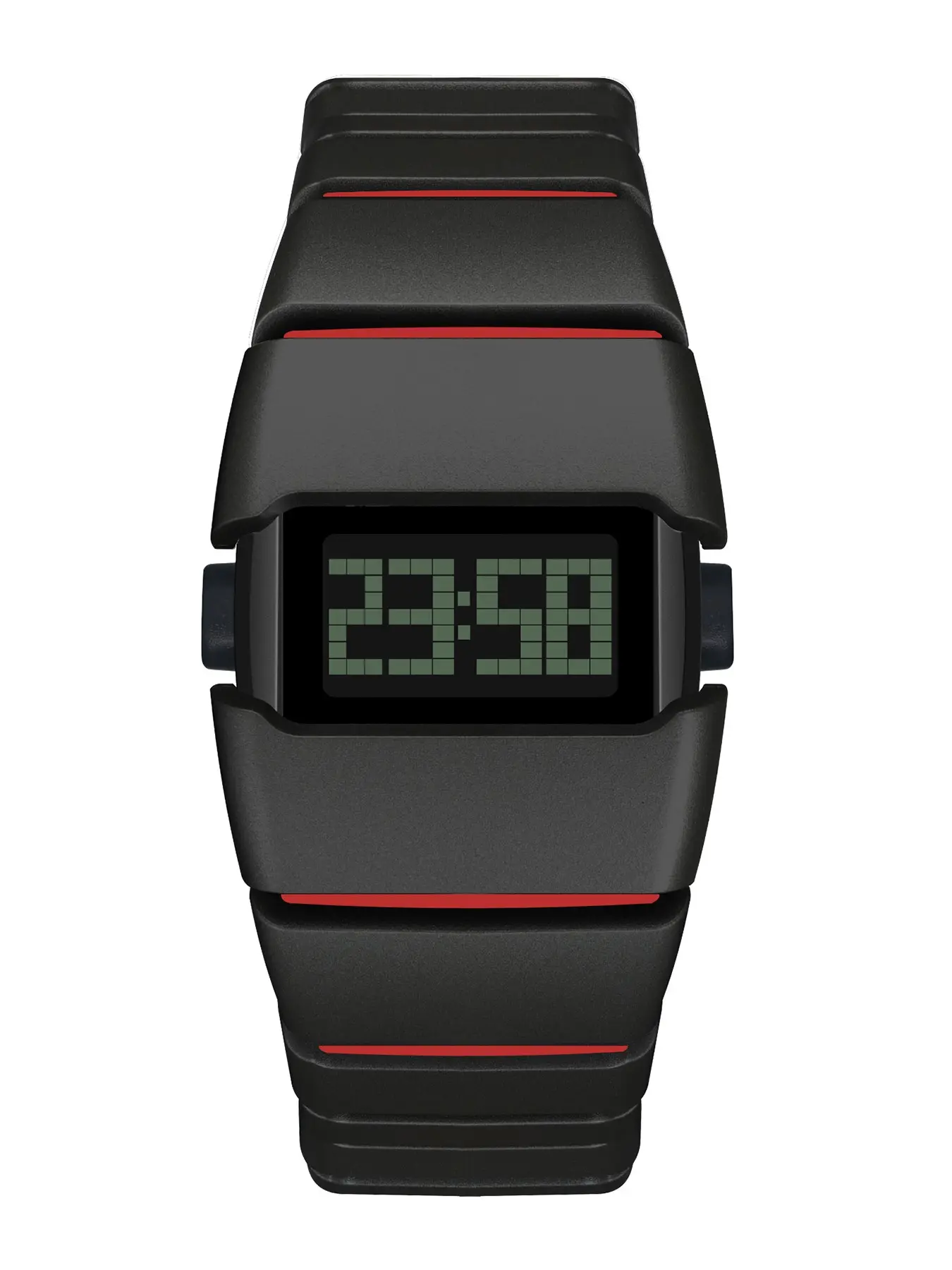 SHIYUNME 2528 Luxury Men's LED Electronic Watch Plastic Material Creative Design Unique Watch Man Casual Sports Trendy Wristwatch Digital Watch Waterproof Wristwatch