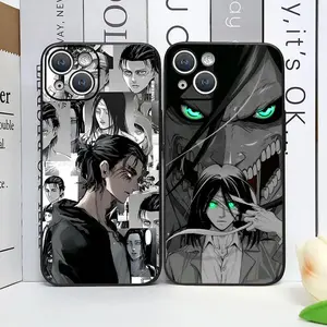 Anime Japanese Allen Attack on Titan Phone Case for IPhone 16 Pro Max 13 12 Mini 11 Pro XS X 8 7 14 15 Plus Soft Silicone Covers