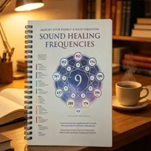 Sound Healing Frequency Spiral Notebook, Spiritual Healing Tool, Energy Boosting, Vibrational Frequencies, Sound Therapy Journal