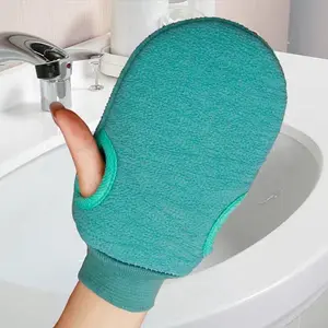 Luxury Exfoliating Bath Mitt - Revitalizes for Glowing, Smooth Skin - Gently Scrubs Away Dead Cells & Impurities - Perfect for Daily Shower, Spa, and Massage Therapy Experience